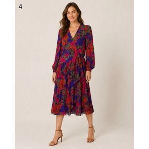 Vintage Liz Roberts by Mary Ann Lamonte Maxi Dress Womens Large Floral Print